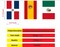 2 Sets Latin America Flags Banner String - 60 Ft 44 Flags